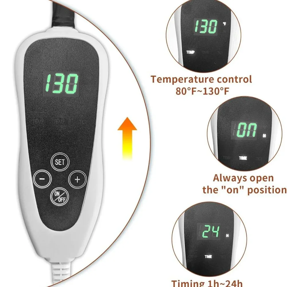 Extra Large Dog Heating Pad 47x30 in with Smart Thermostat Switch